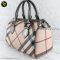 Burberry	Beige Faux Leather Shoulder Bag	Canvas