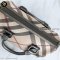 Burberry	Beige Faux Leather Shoulder Bag	Canvas