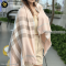 Burberry Pink Wool And Cashmere Scarf แบรนด์เนมมือสอง