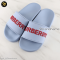 New Burberry Women's Furley Logo Slide in Pale Blue Rubber