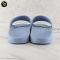 New Burberry Women's Furley Logo Slide in Pale Blue Rubber