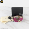 Bvlgari Leather Double Coil Wrap Bracelet Leather/GHW ม่วง แบรนด์เนมมือสอง