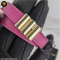 Bvlgari Leather Double Coil Wrap Bracelet Leather/GHW ม่วง แบรนด์เนมมือสอง