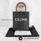 Celine MINI VERTICAL CABAS IN TRIOMPHE CANVAS AND CALFSKIN WITH CELINE PRINT