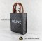 Celine MINI VERTICAL CABAS IN TRIOMPHE CANVAS AND CALFSKIN WITH CELINE PRINT