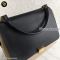Celine Trapez Calf-หนังกลับ Beige Black แบรนด์เนมมือสอง