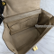 Celine Trapez Calf-หนังกลับ Beige Black แบรนด์เนมมือสอง