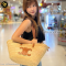 Celine Medium Supple Celine Classic Panier In Raffia And Calfskin