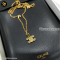 Celine Triomphe Rhinestone Necklace Gold Finish Brass Crystal