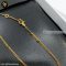 Celine Triomphe Rhinestone Necklace Gold Finish Brass Crystal