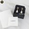Chanel AB8537 Strass CC Perfume Bottle Motif Earrings, Metal Faux Pearl