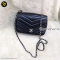 Chanel Black Chevron Flap Bag Leather