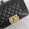 Chanel Boy 8 Black Cavier GHW