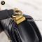 Chanel Boy 8 Black Cavier GHW