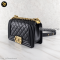 Chanel Boy 8 Black Cavier GHW