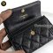 Chanel Boy Card Holder GHW Caviar