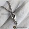 Chanel CC Logo Star Pearl Necklace Silver/ Pearl/cyrstal
