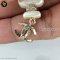 Chanel CC No.5 Perfume Bottle Drop Earrings Metal and Resin with Crystals Faux Pearl