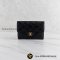 Chanel Card Holder In Caviar With Gold Hardware Black