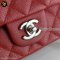 Chanel Classic 8 red cavier shw Caviar