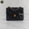 Chanel Classic Flap Mini Square Chain Shoulder bag black Caviar