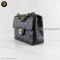 Chanel Classic Flap Mini Square Chain Shoulder bag black Caviar