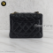 Chanel Classic Flap Mini Square Chain Shoulder bag black Caviar