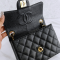 Chanel Classic Flap Mini Square Chain Shoulder bag black Caviar