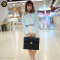 Chanel Classic Flap Portfolio Caviar Briefcase Black Leather Laptop Bag