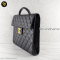Chanel Classic Flap Portfolio Caviar Briefcase Black Leather Laptop Bag