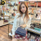 Chanel Coco 9.5 Flap Bag With Top Handle in Navy