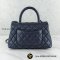 Chanel Coco 9.5 Flap Bag With Top Handle in Navy