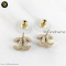 Chanel Earring CC Crystals แบรนด์เนมมือสอง