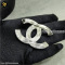 Chanel Palladium Plated Strass CC Brooch