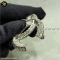 Chanel Palladium Plated Strass CC Brooch
