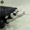 Chanel Palladium Plated Strass CC Brooch