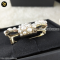 Chanel Pearl Crystal CC Cross Brooch Light Gold Pink