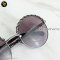 Chanel Round sunglasses metal & lambskin in dark silver