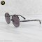 Chanel Round sunglasses metal & lambskin in dark silver