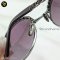 Chanel Round sunglasses metal & lambskin in dark silver