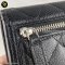 Chanel Tri-Fold Wallet Short in black caviar