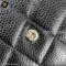 Chanel Tri-Fold Wallet Short in black caviar