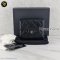 Chanel Tri-Fold Wallet Short in black caviar