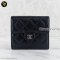 Chanel Tri-Fold Wallet Short in black caviar