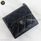 Chanel Tri-Fold Wallet Short in black caviar
