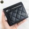 Chanel Tri-Fold Wallet Short in black caviar