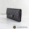 Chanel Tri fold Wallet long Caviar