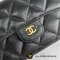 Chanel Tri fold Wallet long Caviar