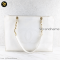 Chanel Vintage white Tote Caviar GHW แบรนด์เนมมือสอง