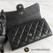 Chanel Wallet Sarah Classic Long Black 2พับ